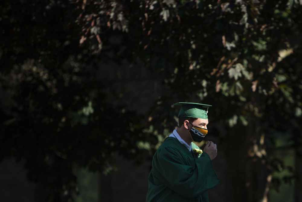 Socially distant graduation day